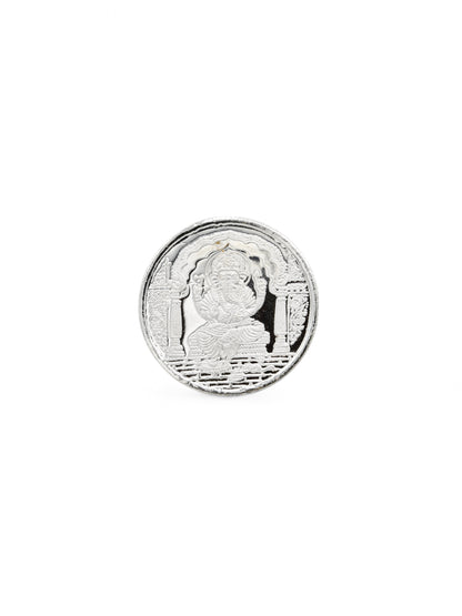 Silver Ganesh Coin 5 GMS