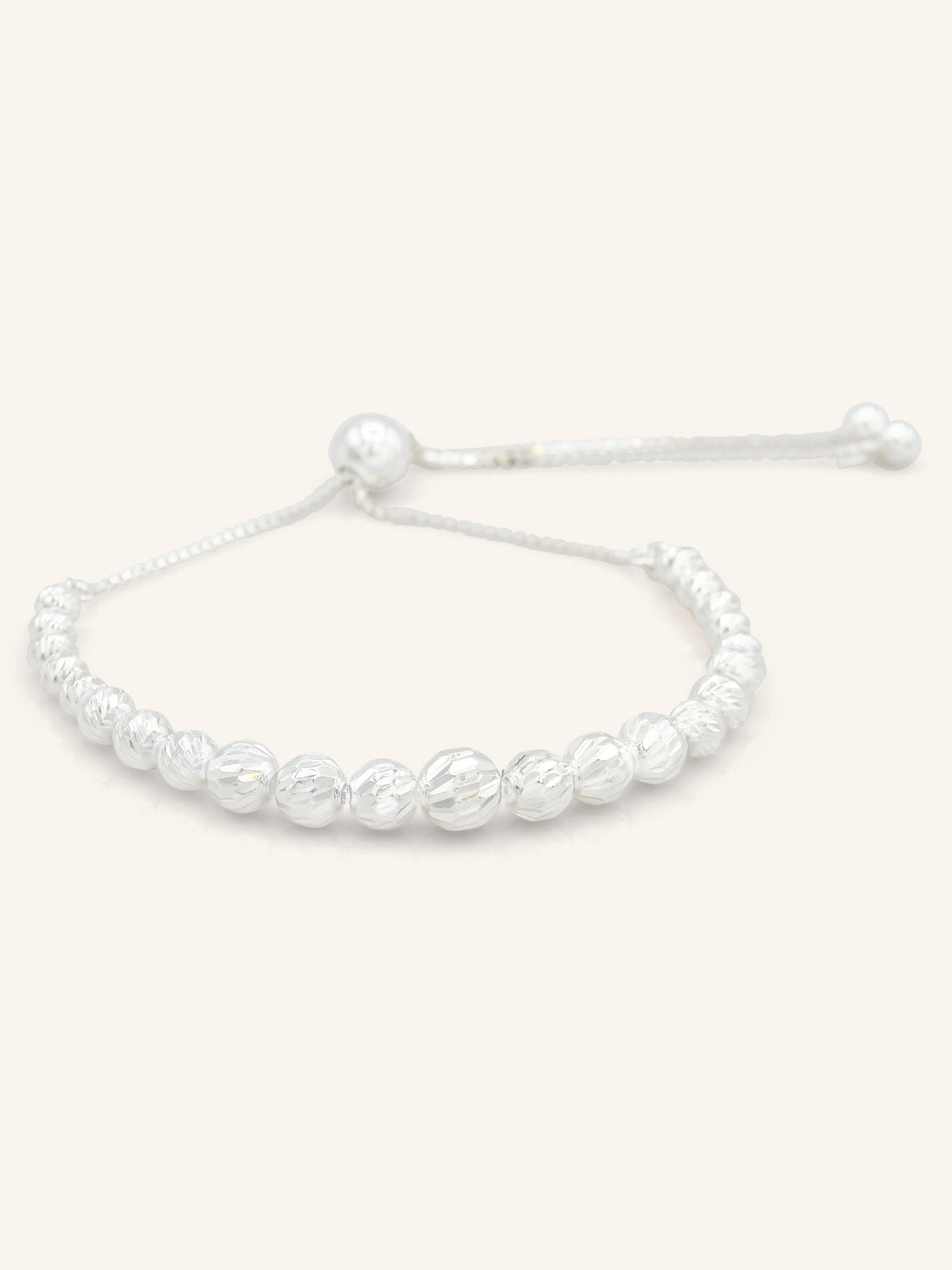 Sterling Silver Adjustable Fluted Bracelet