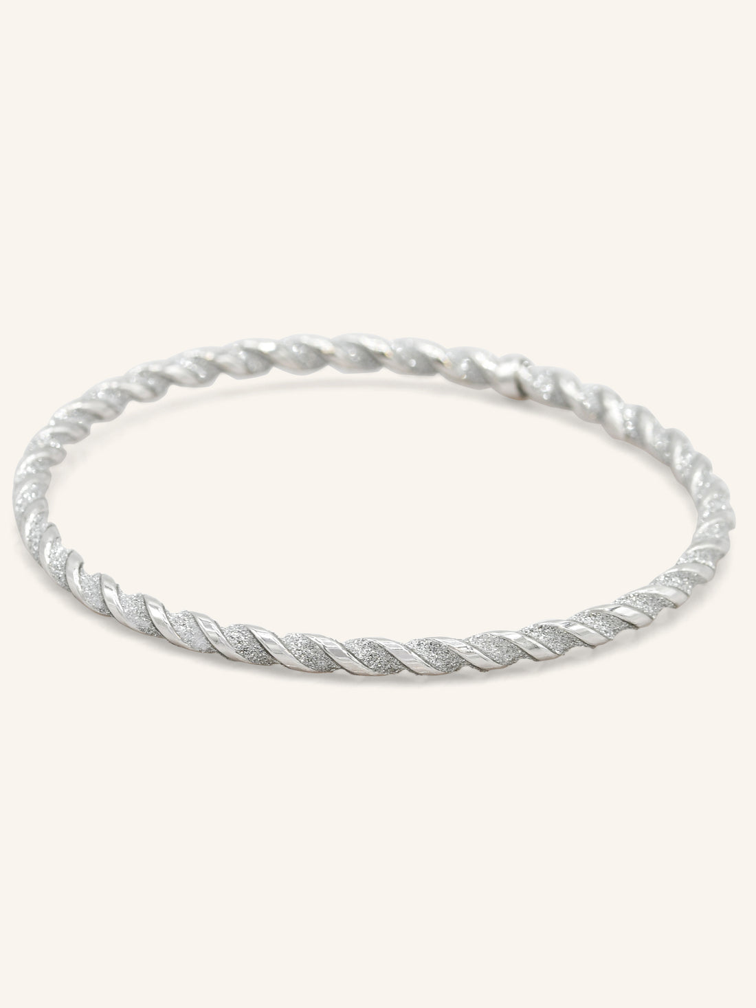 Sterling Silver Twisted Bangle