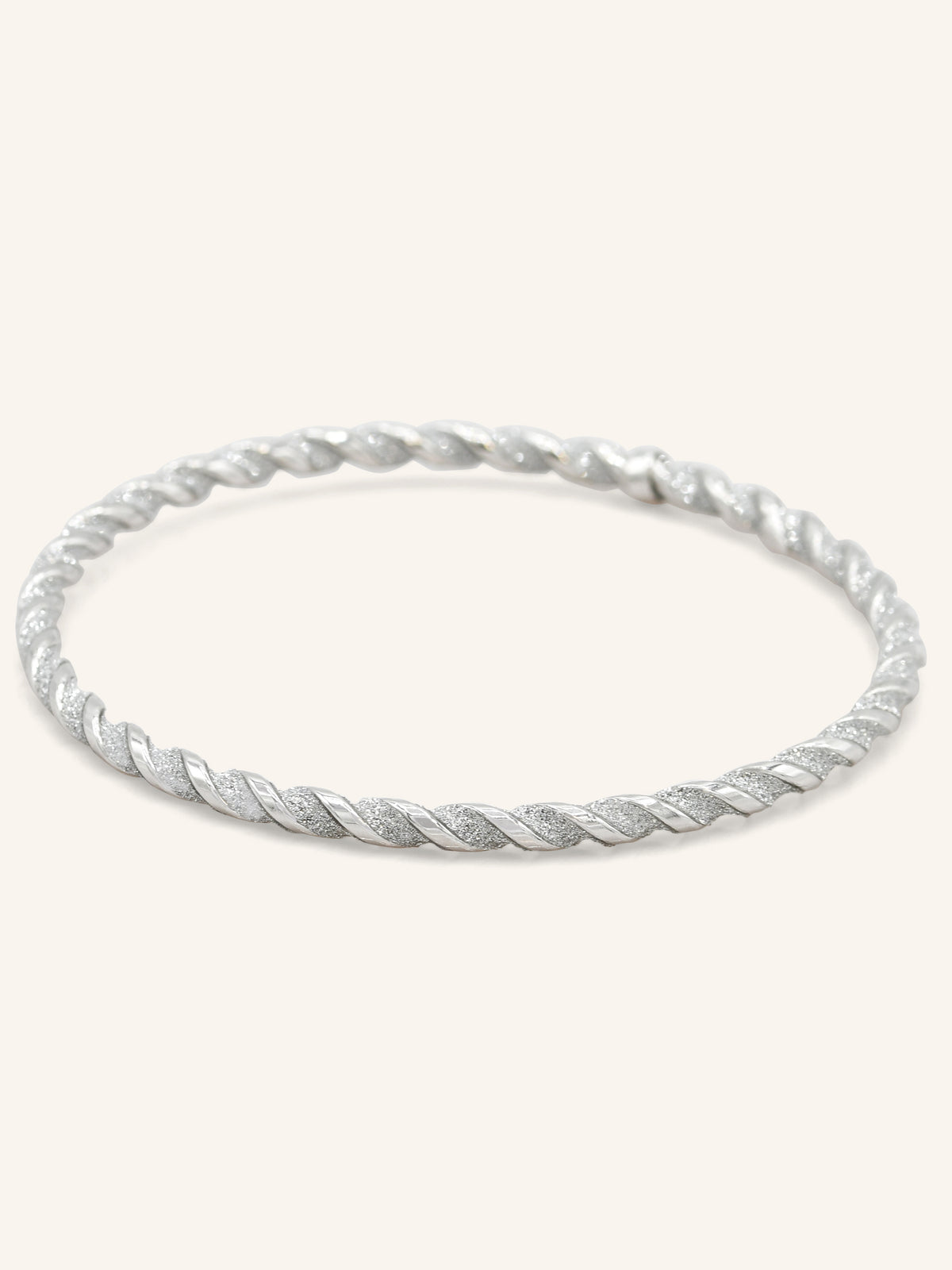 Sterling Silver Twisted Bangle