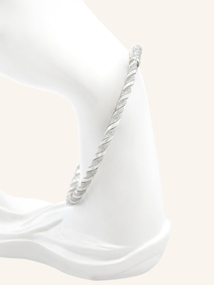 Sterling Silver Twisted Bangle
