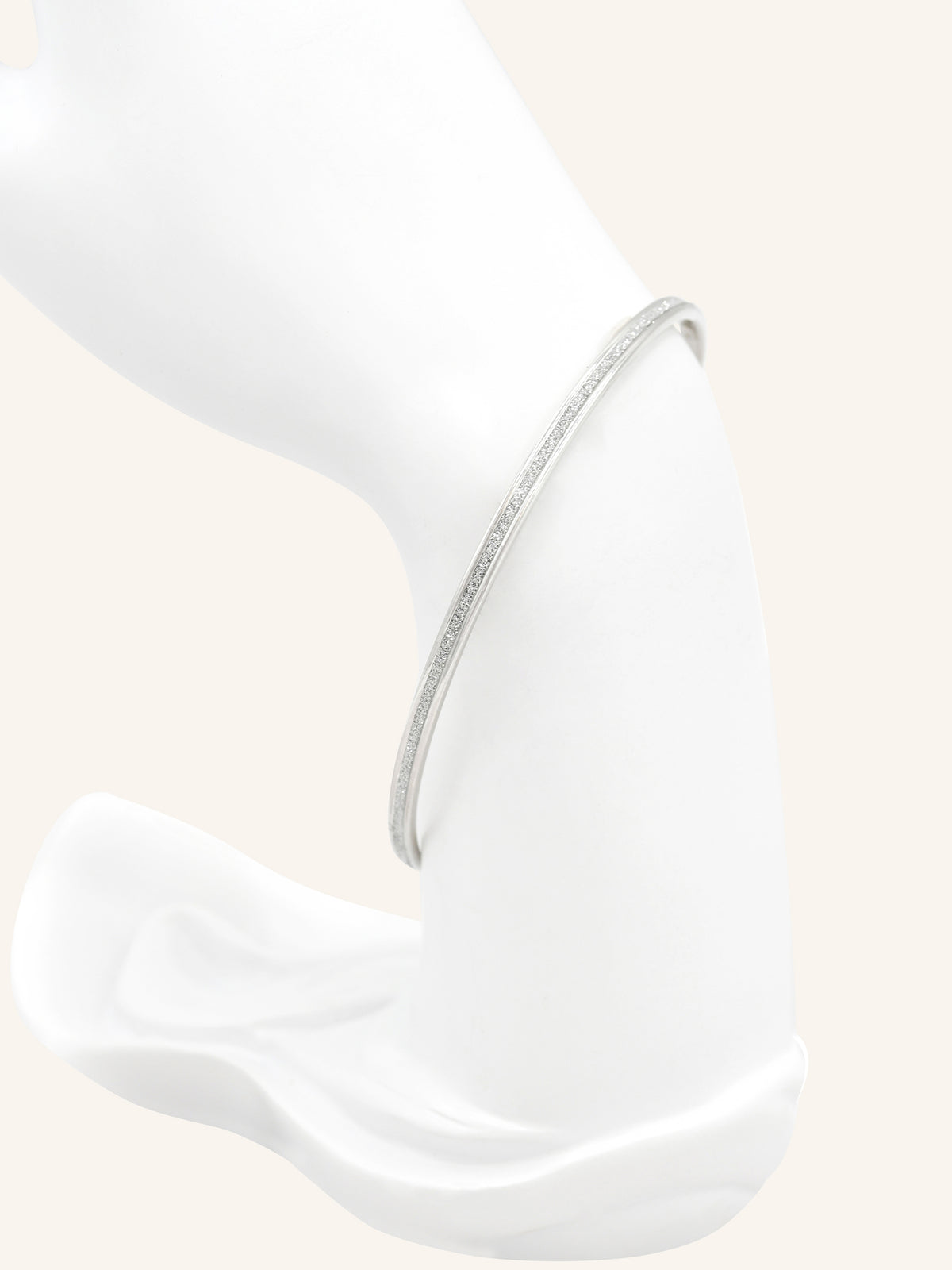 Sterling Silver Sparkle Bangle