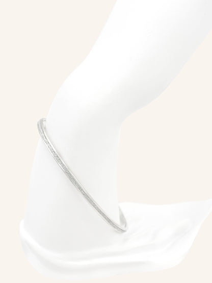 Sterling Silver Sparkle Bangle