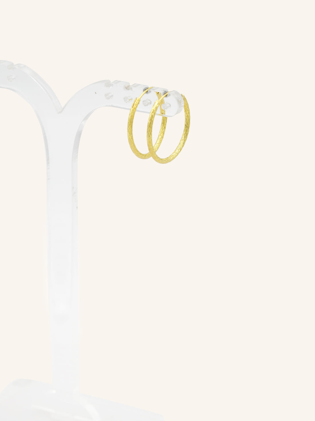 Textured Gold Plated Sterling Silver Balis