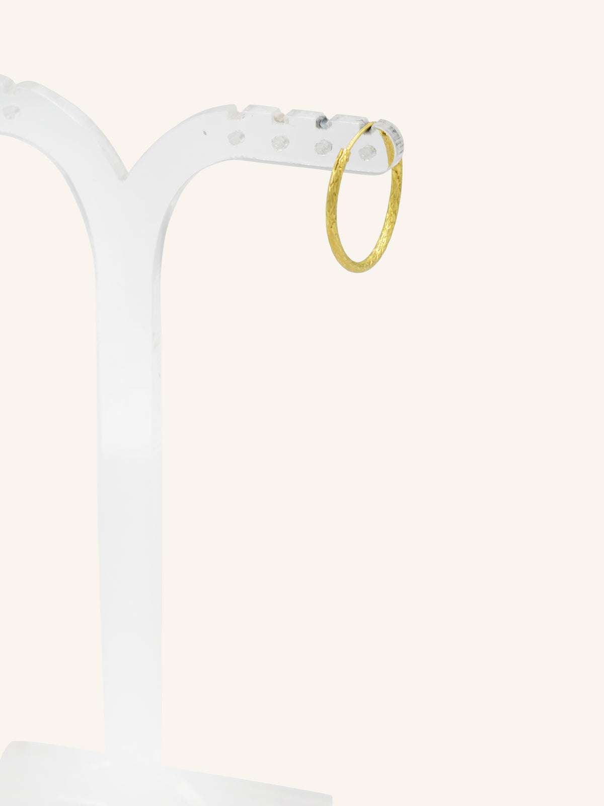 Textured Gold Plated Sterling Silver Balis