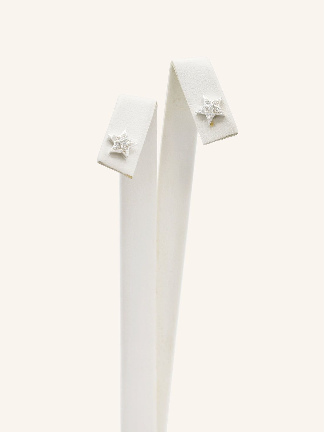Star Sterling Silver CZ Studs