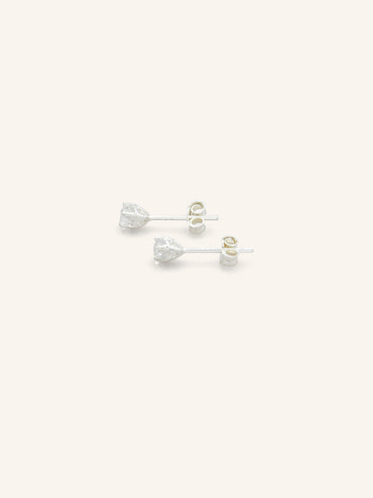 Mini Star Sterling Silver CZ Studs