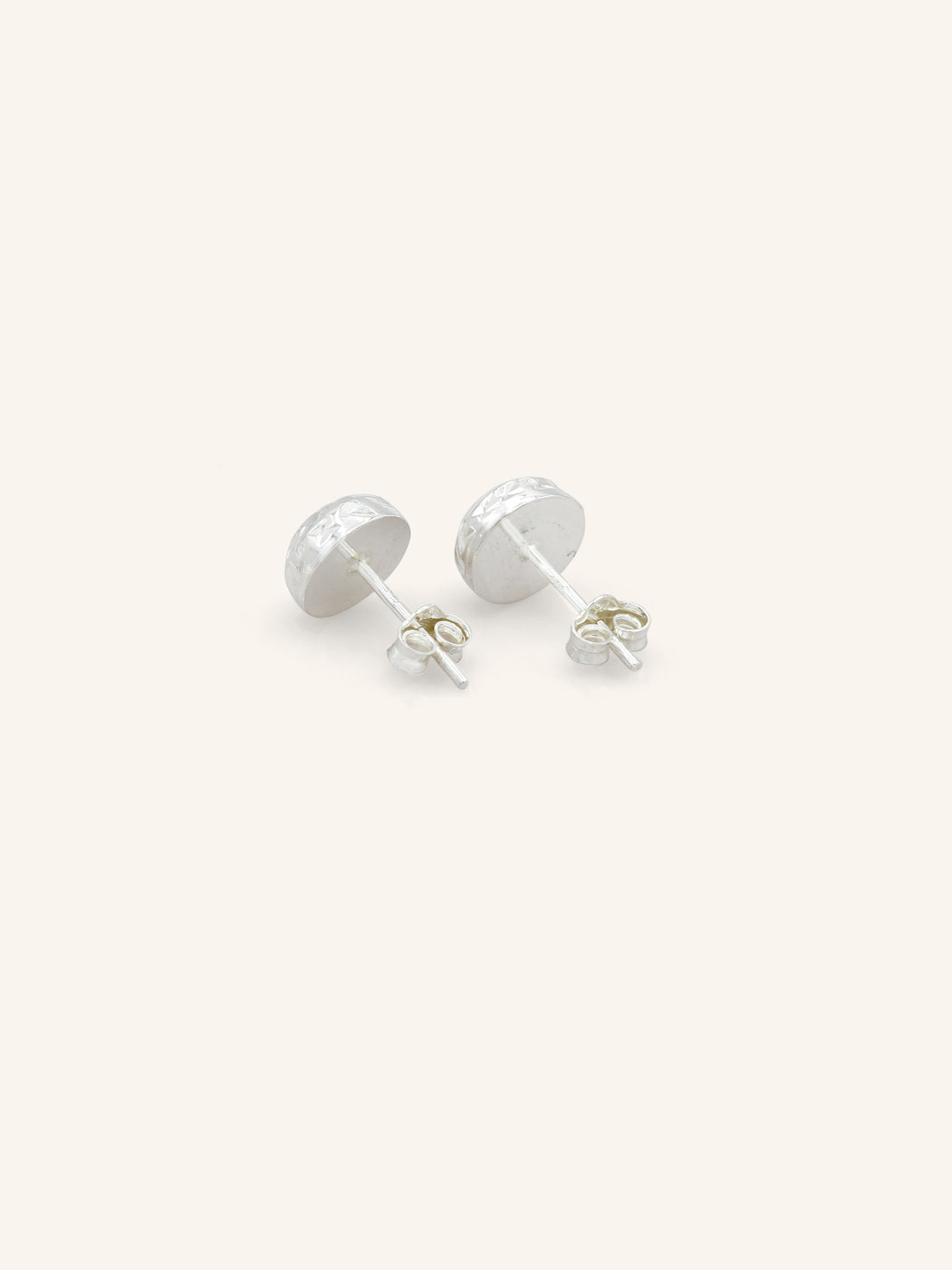 Textured Sterling Silver Ball Studs