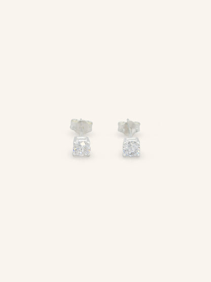 Dainty Sterling Silver CZ Studs