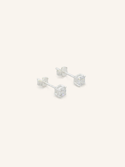 Dainty Sterling Silver CZ Studs