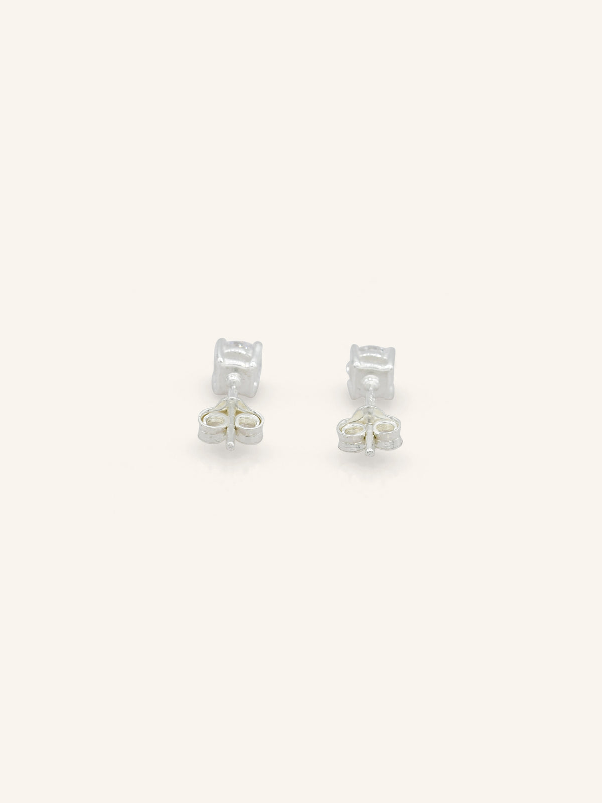 Dainty Sterling Silver CZ Studs