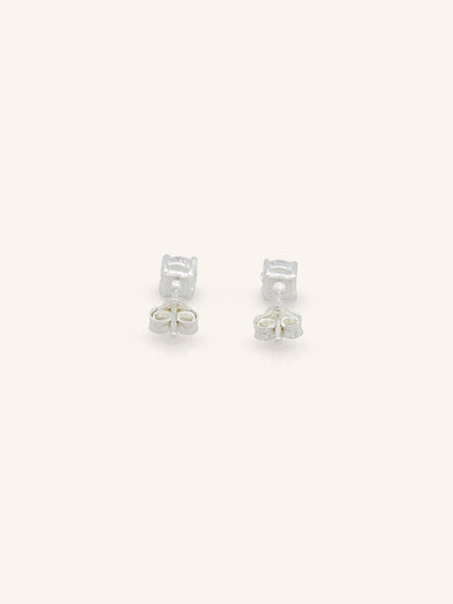 Dainty Sterling Silver CZ Studs