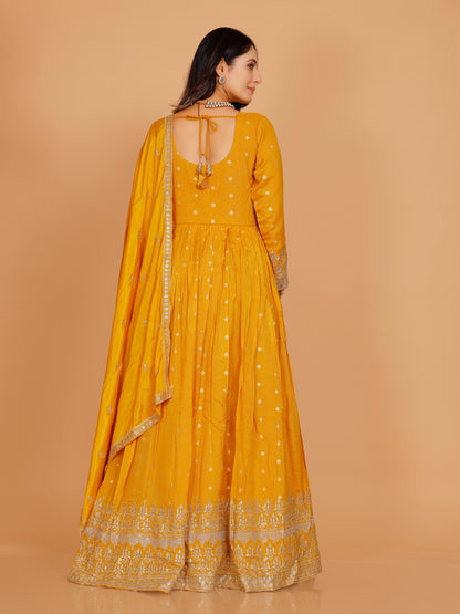 Tanisha Gown With Dupatta