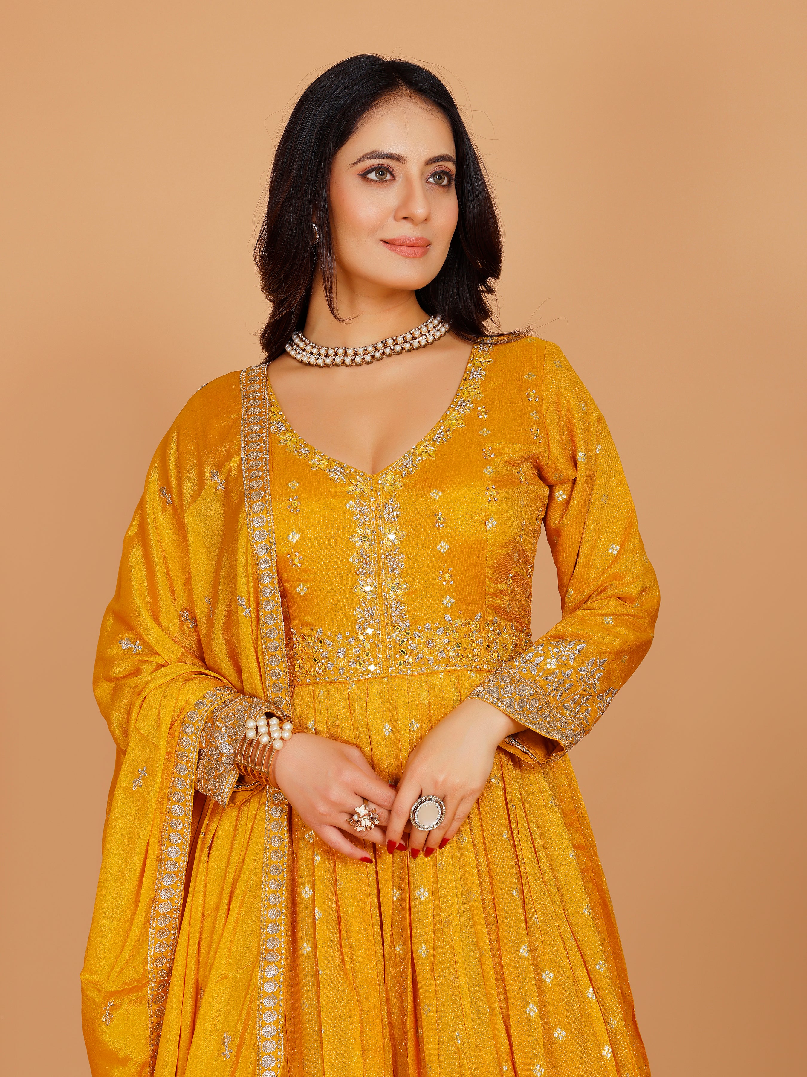 Tanisha Gown With Dupatta