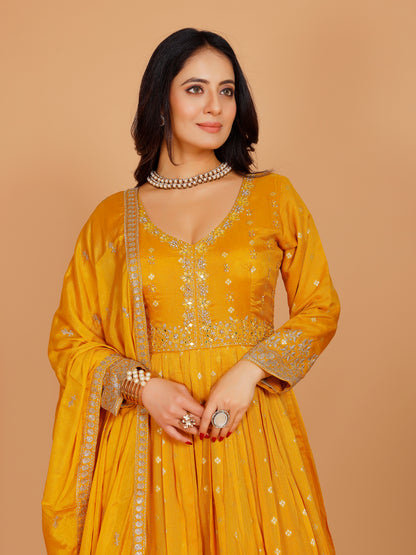 Tanisha Gown With Dupatta