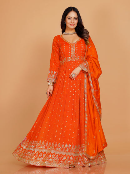 Tanisha Gown With Dupatta