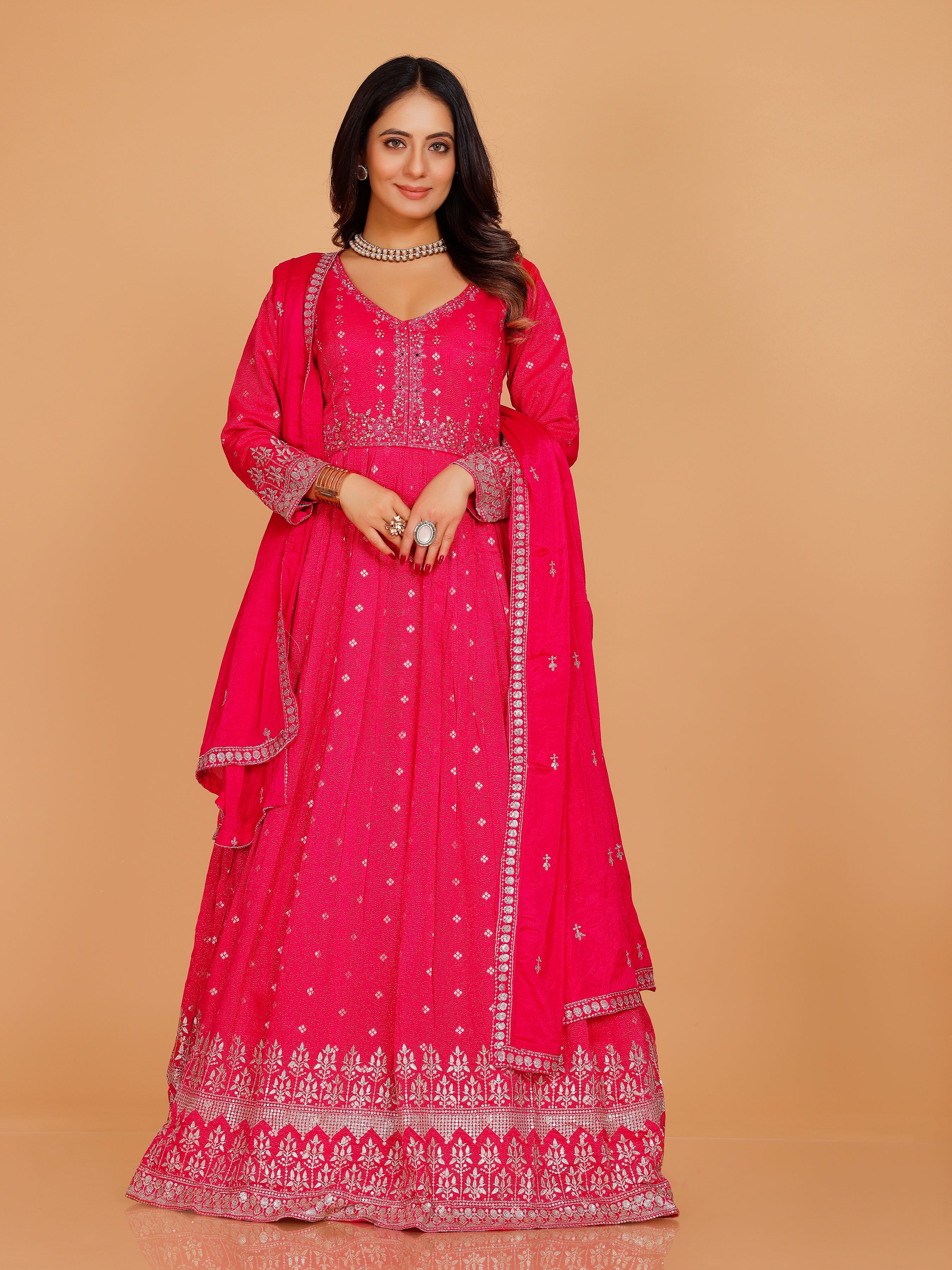 Tanisha Gown With Dupatta