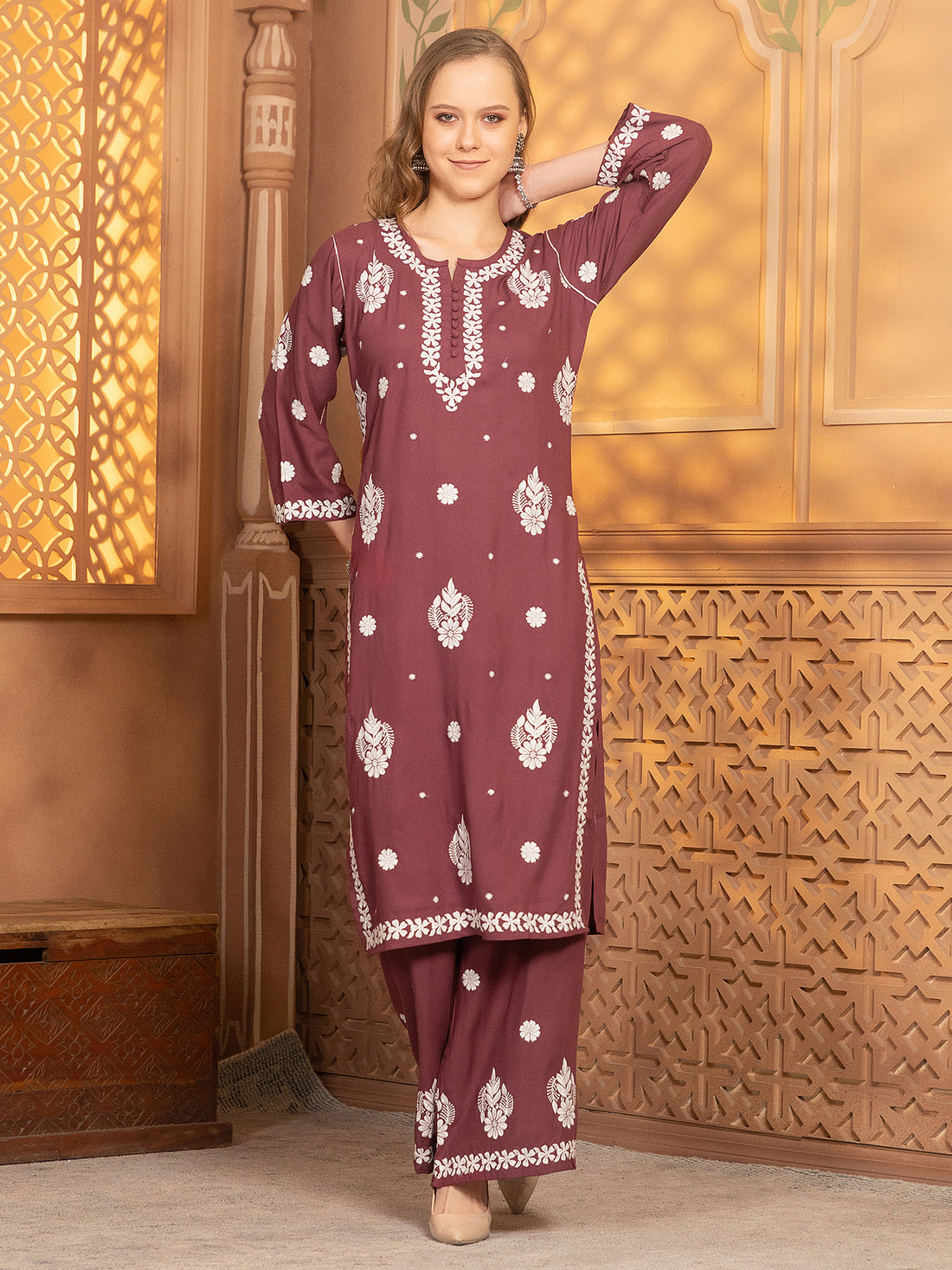 Hasvika Kurti With Palazzo