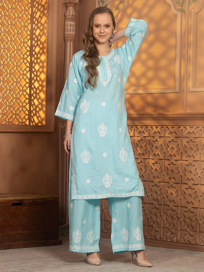 Hasvika Kurti With Palazzo