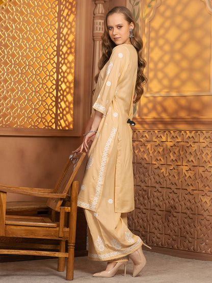 Hasvika Kurti With Palazzo