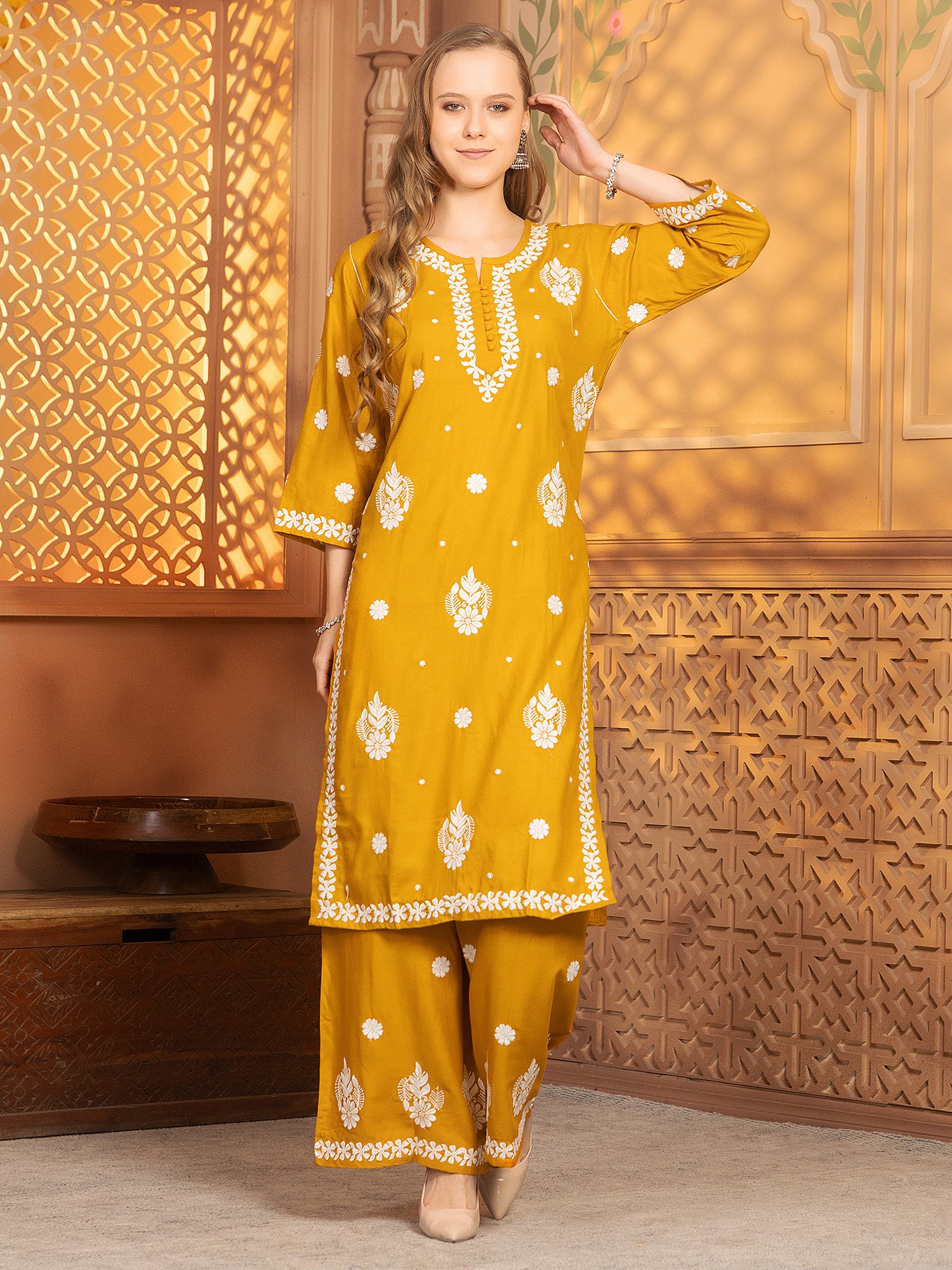 Hasvika Kurti With Palazzo