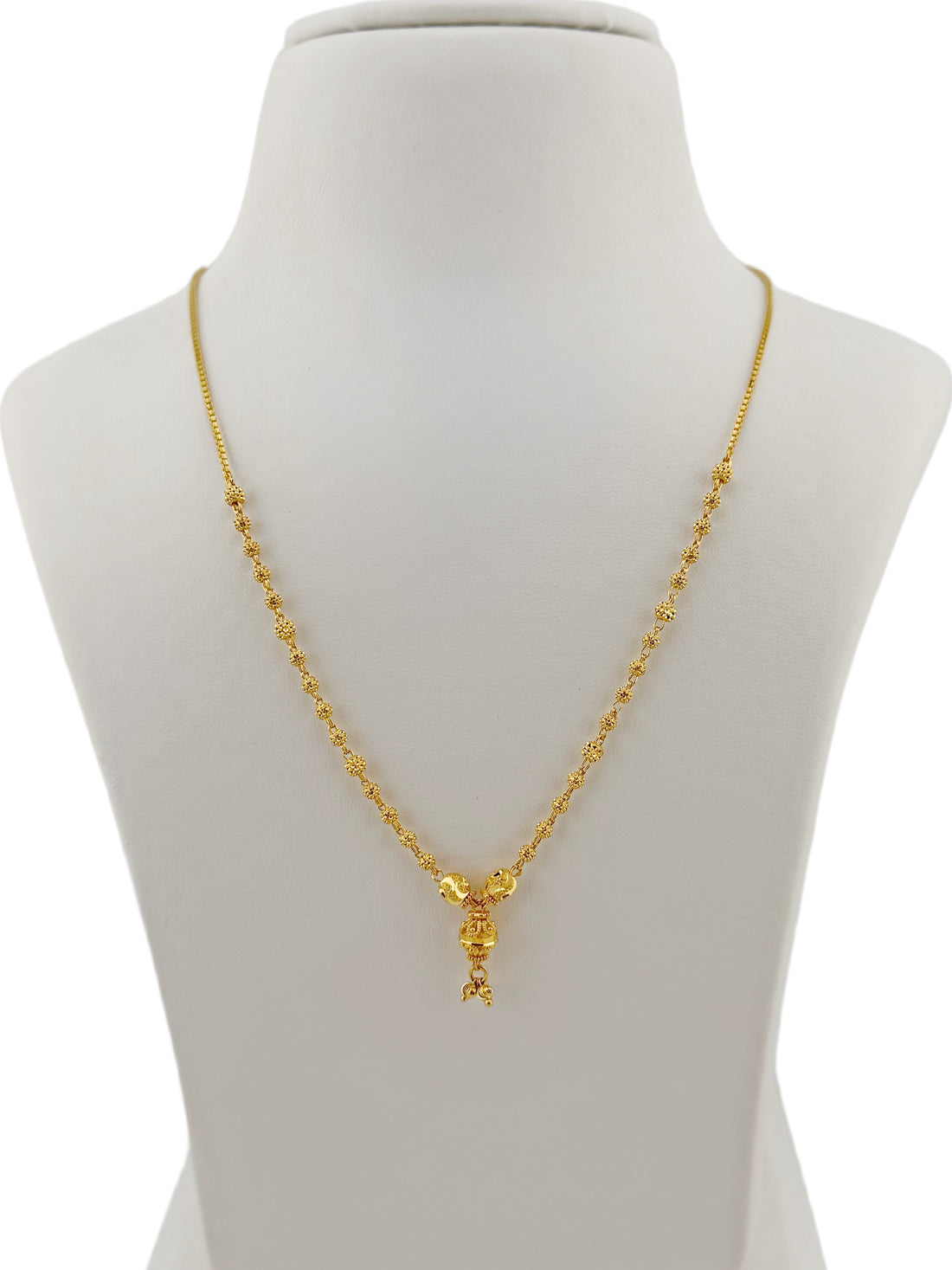 22ct Gold Ball Mala Fancy Chain