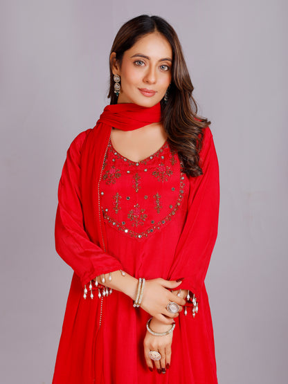 Abhira Silk Flair Suit