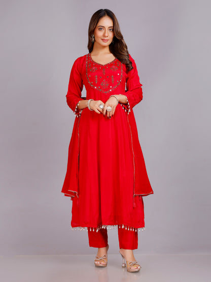 Abhira Silk Flair Suit