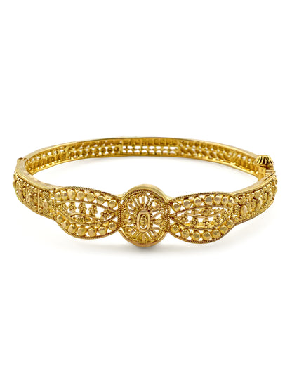 22ct Gold 1 Piece Screw Bangle