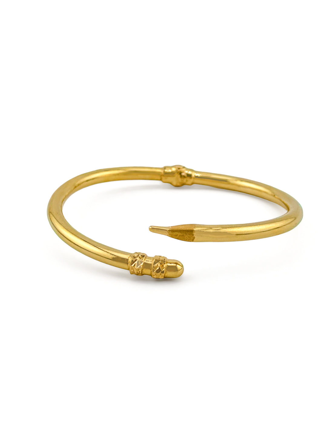 22ct Gold Ball 1 Piece Bangle