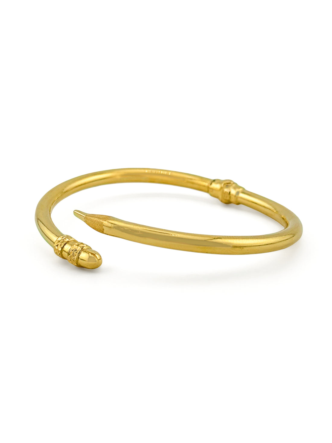 22ct Gold Ball 1 Piece Bangle