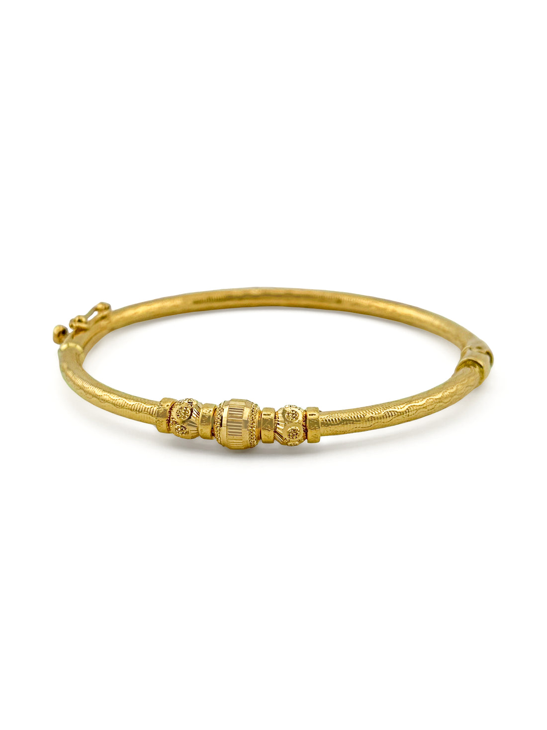 22ct Gold Ball 1 Piece Bangle