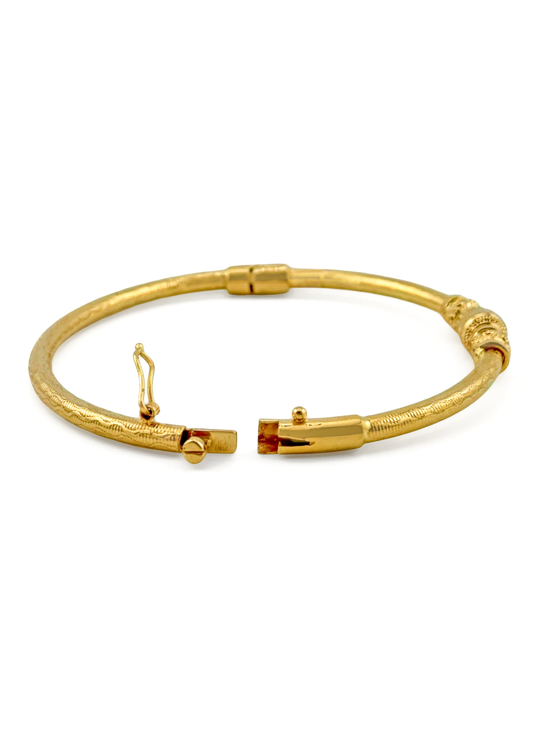 22ct Gold Ball 1 Piece Bangle