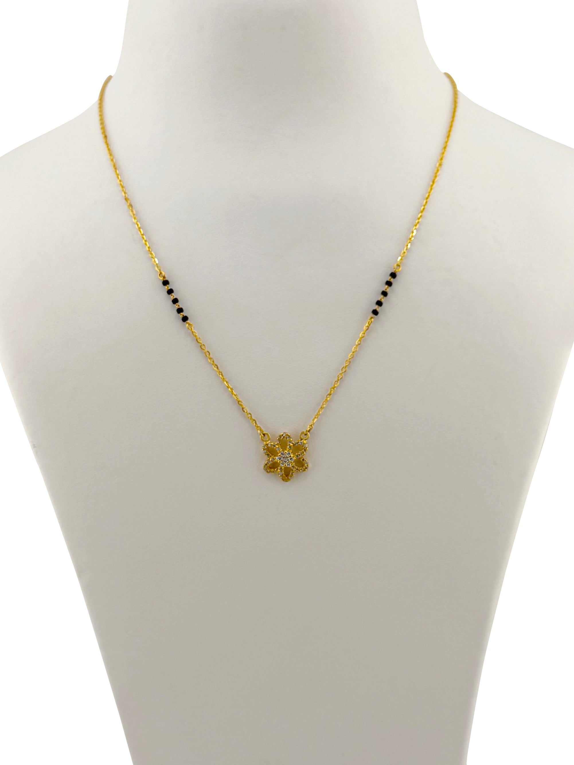 22ct Gold CZ Modern Mangal Sutra