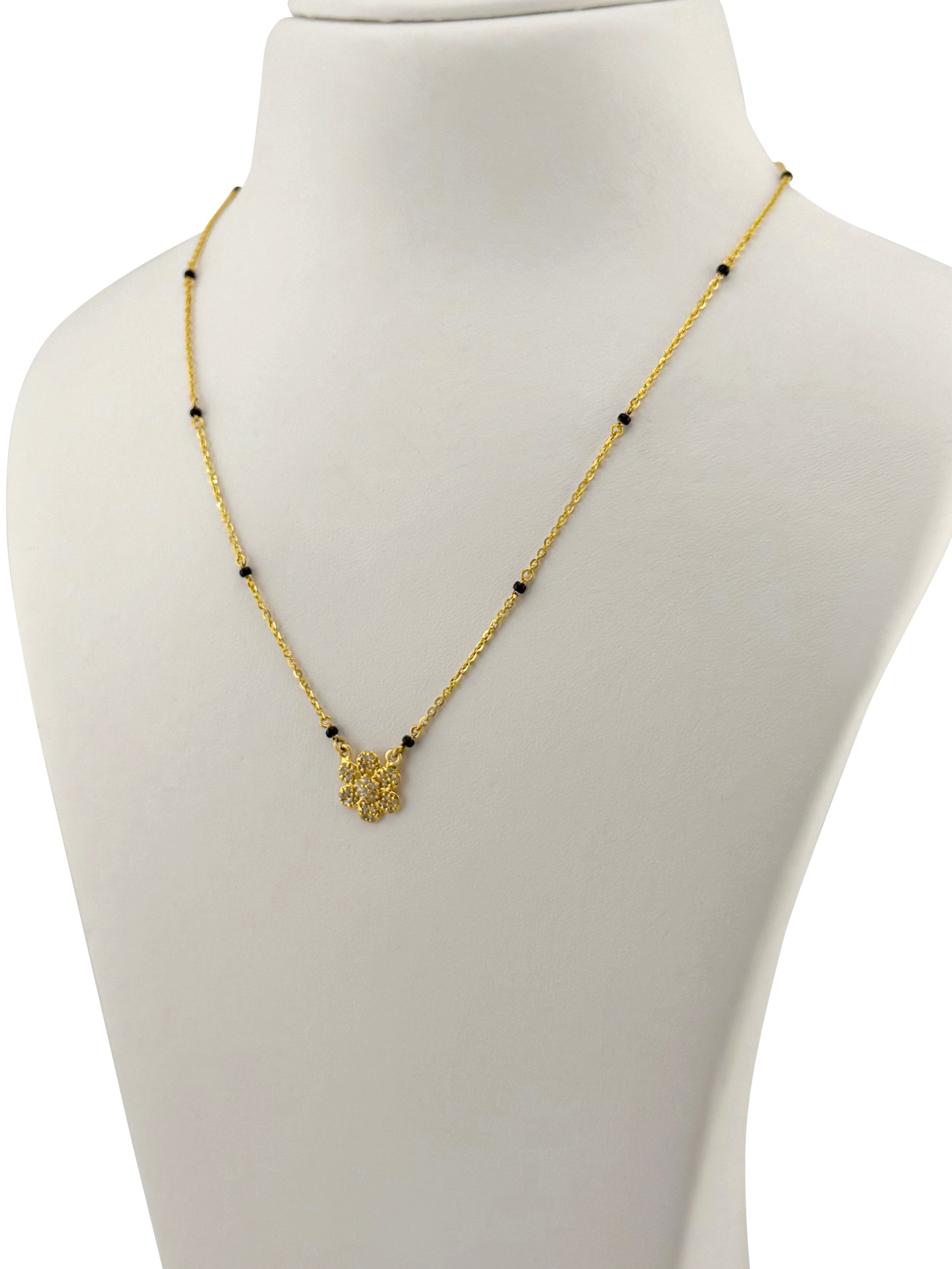 22ct Gold CZ Modern Mangal Sutra