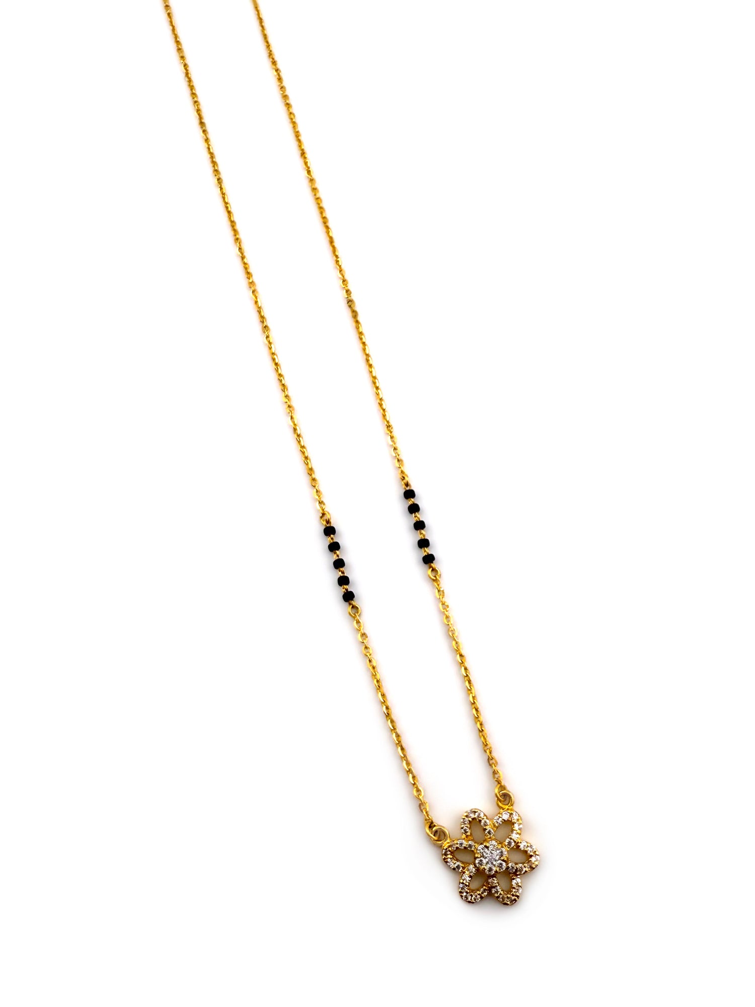 22ct Gold CZ Modern Mangal Sutra
