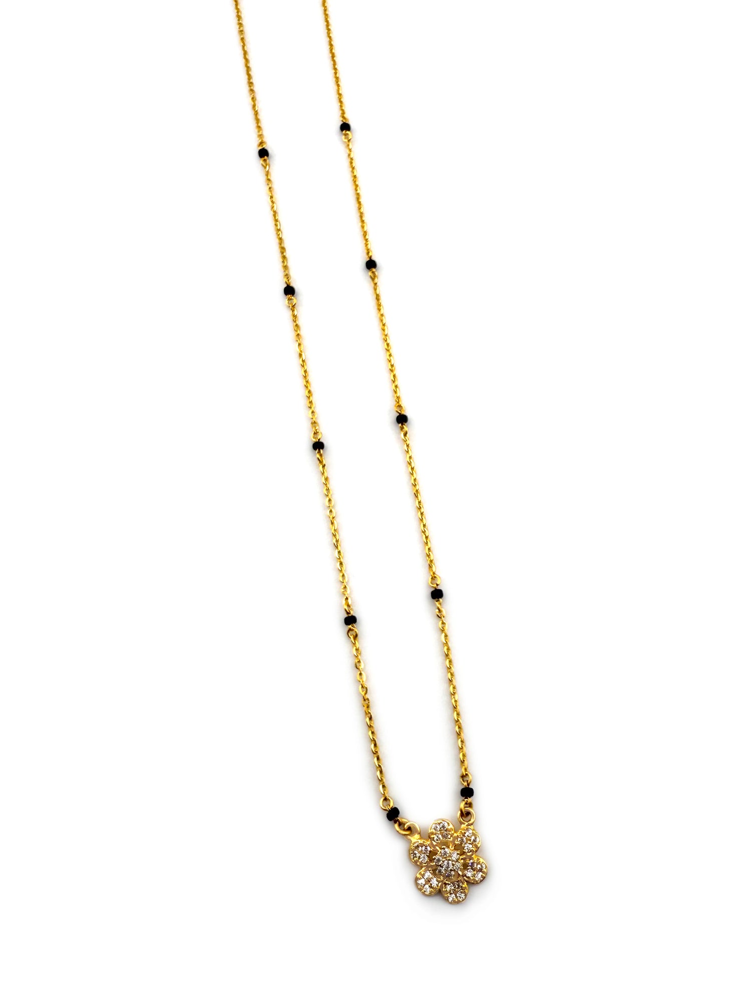 22ct Gold CZ Modern Mangal Sutra