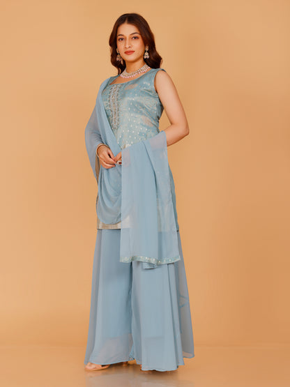 Aarya Silk Palazzo Suit
