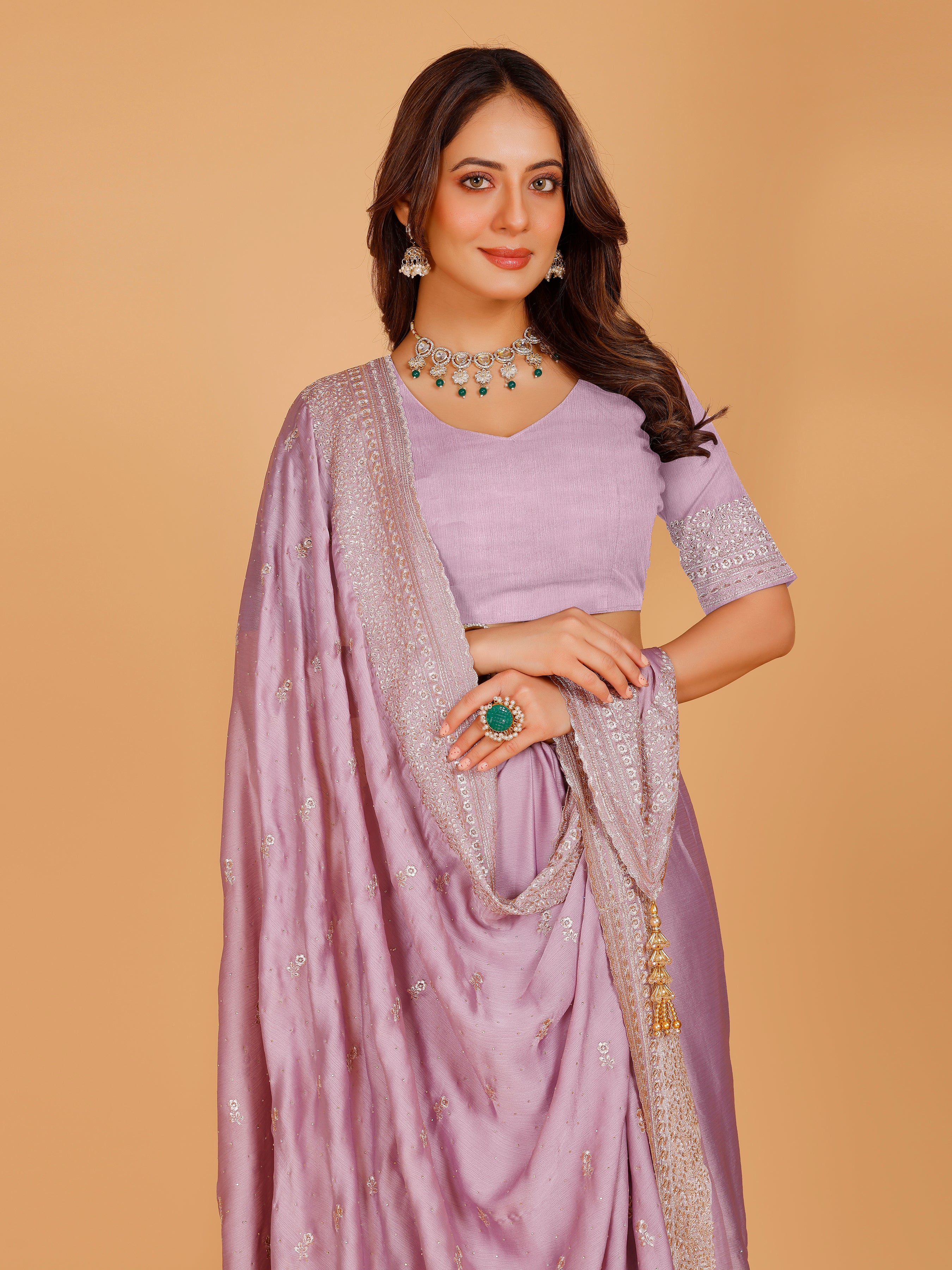 Aadhya Silk Embroidered Saree