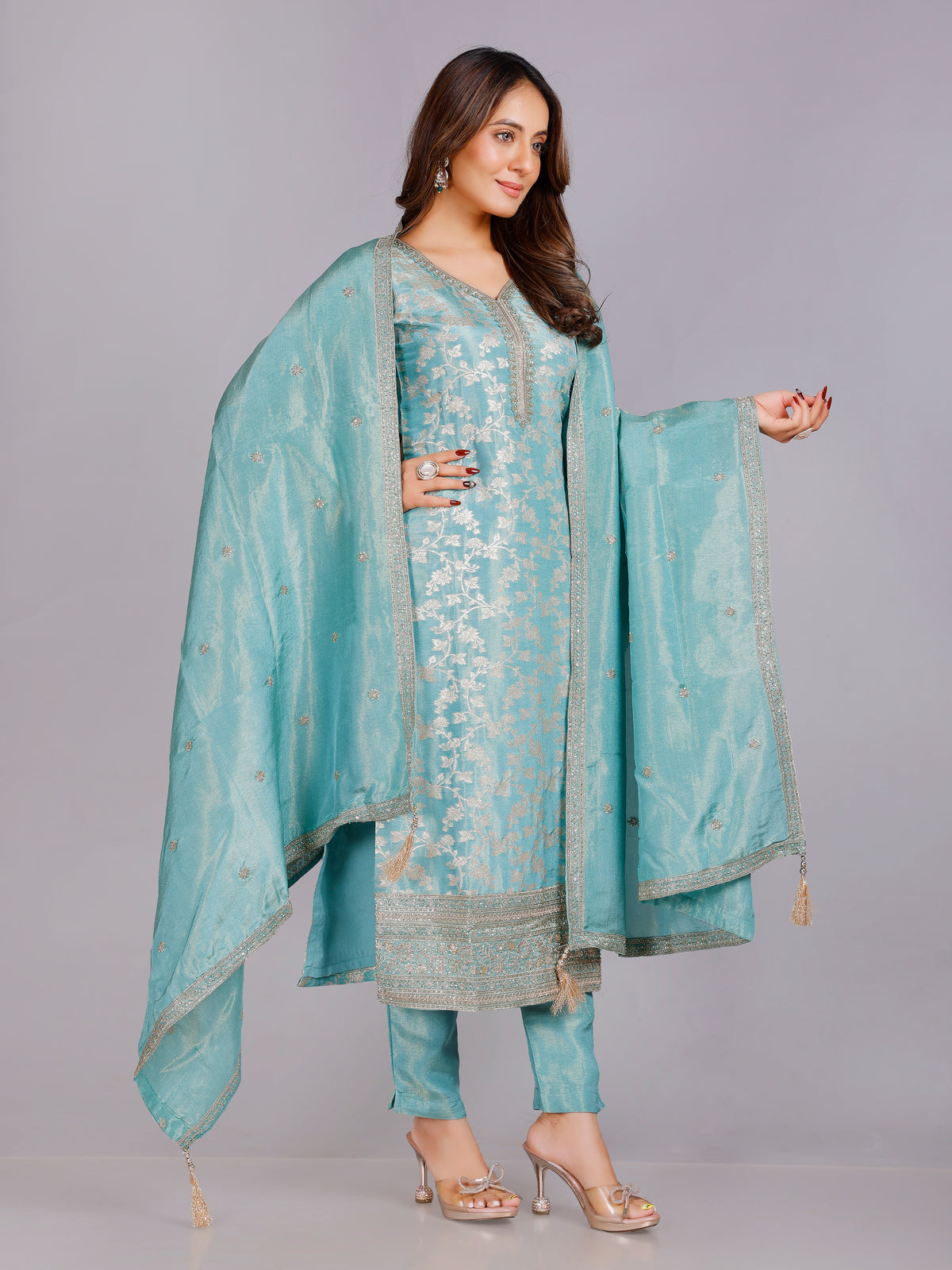 Disha Silk Straight Suit