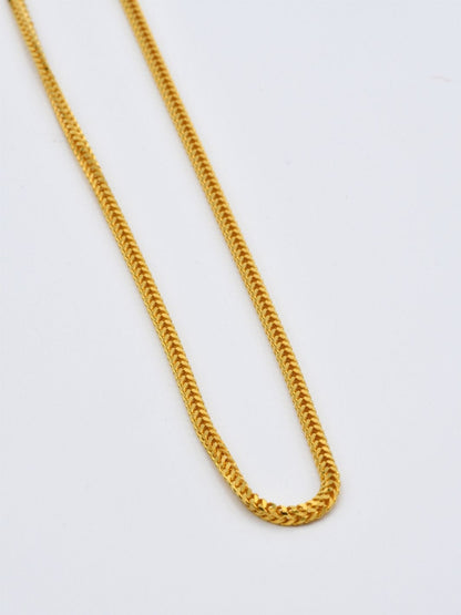 22ct Gold Fox Tail Chain - 55 cm