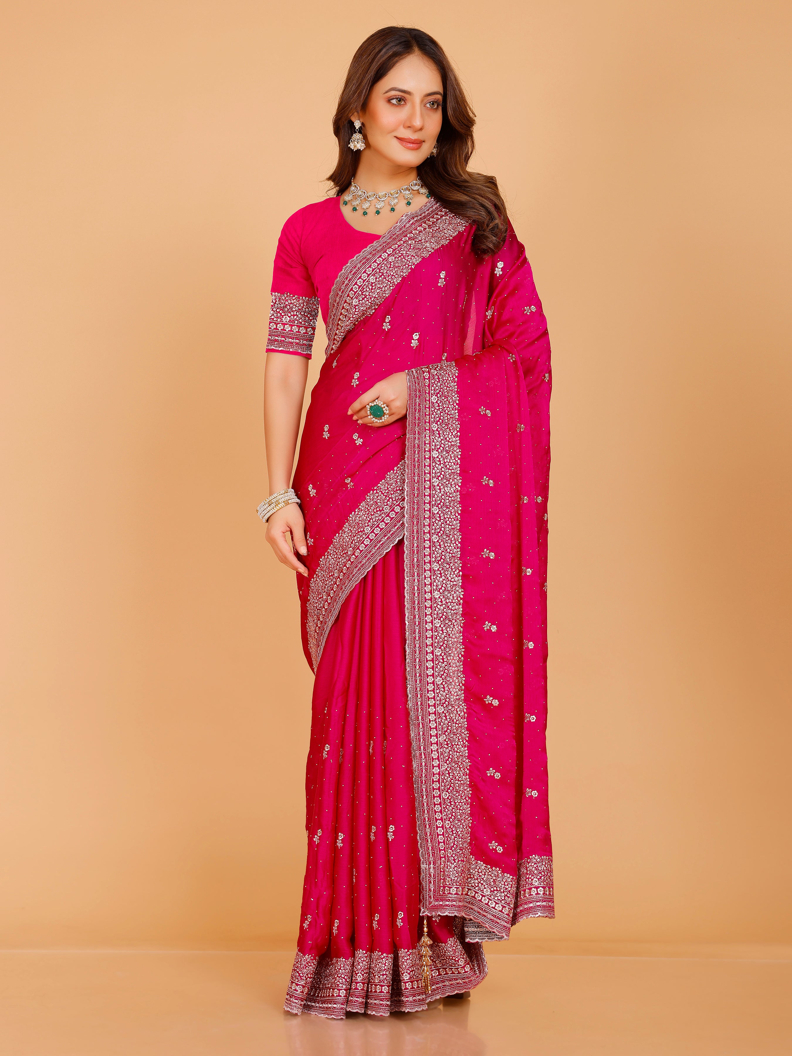 Aadhya Silk Embroidered Saree