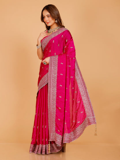 Aadhya Silk Embroidered Saree