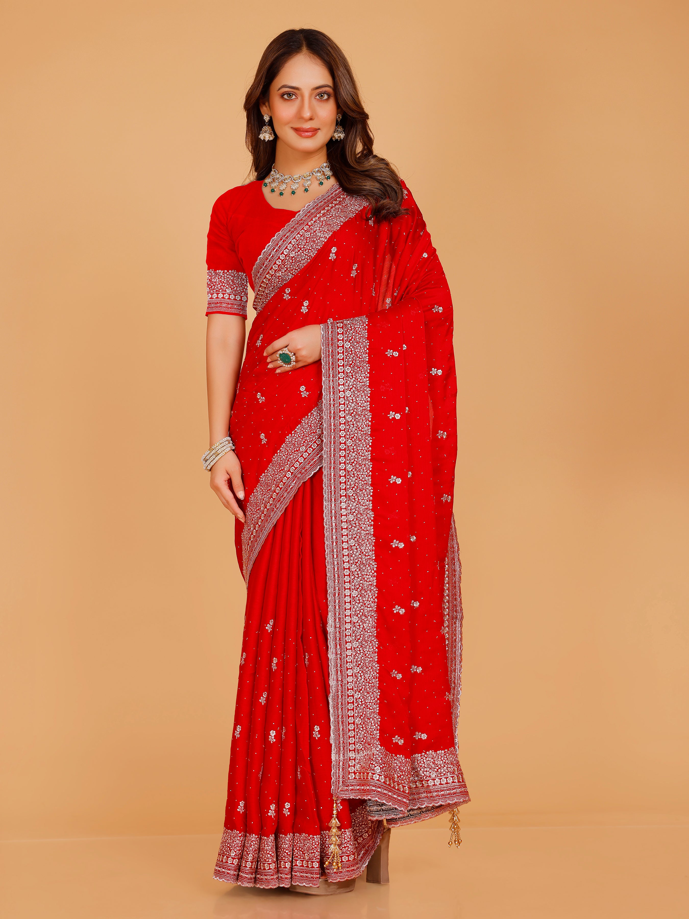 Aadhya Silk Embroidered Saree