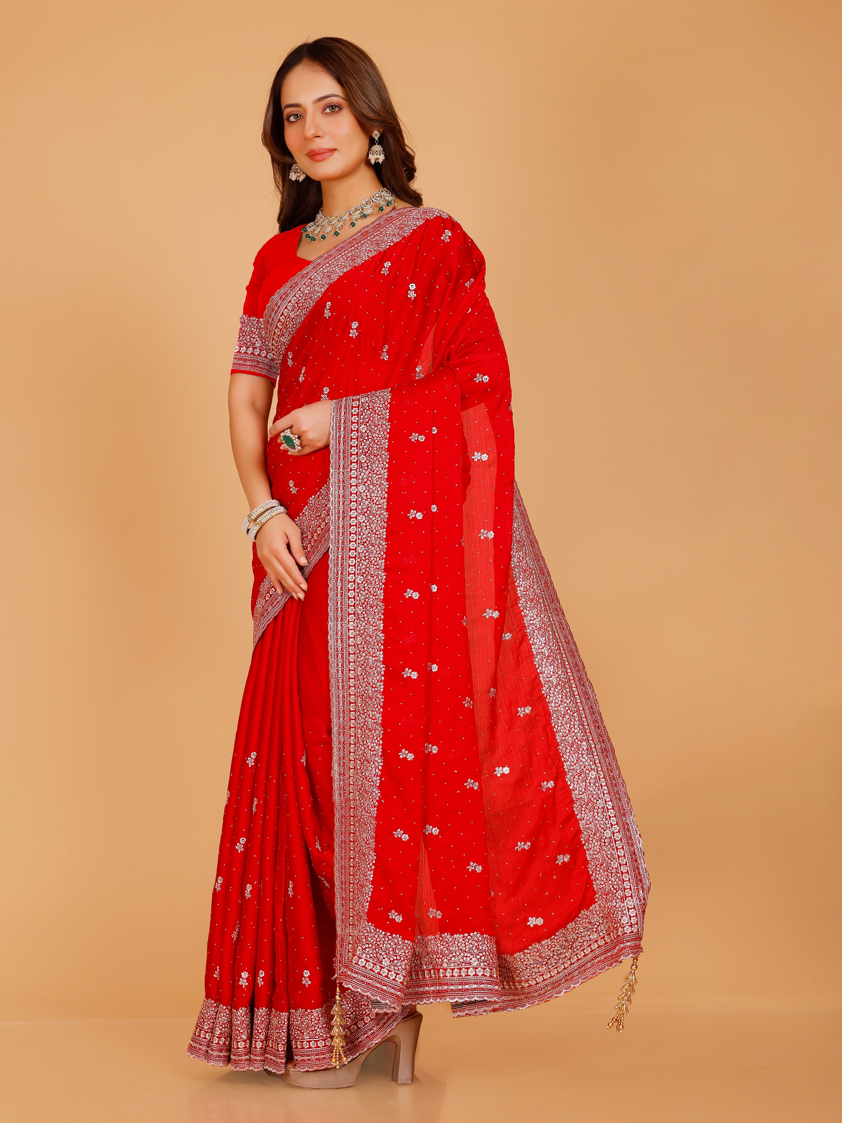 Aadhya Silk Embroidered Saree