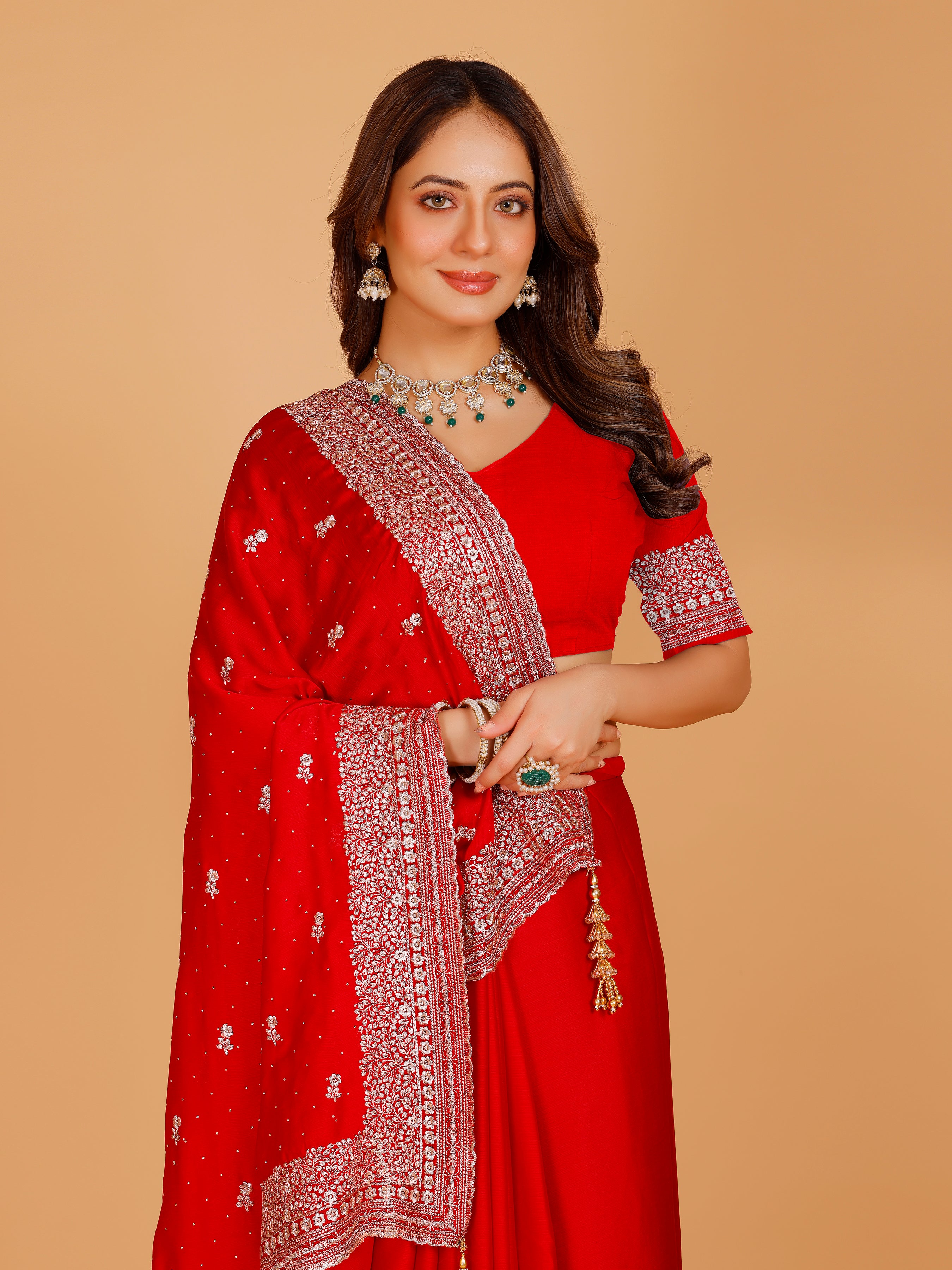 Aadhya Silk Embroidered Saree
