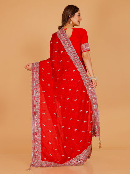Aadhya Silk Embroidered Saree