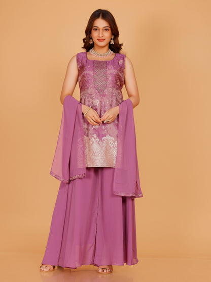Savya Silk Palazzo Suit