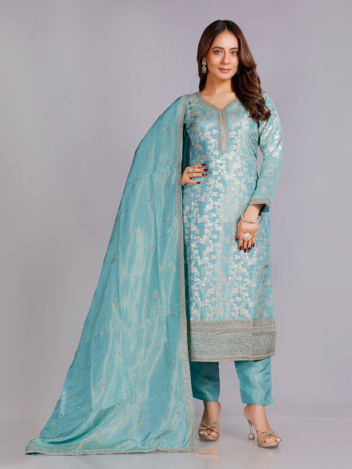 Disha Silk Straight Suit