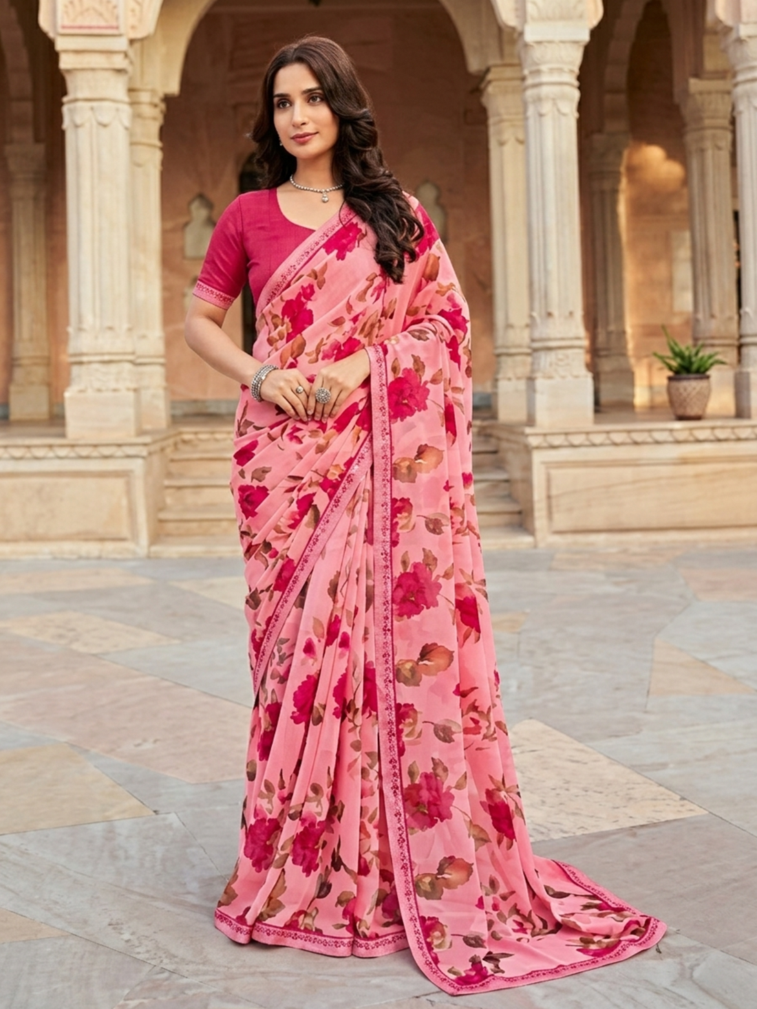 Misha Georgette Printed Saree